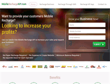 Tablet Screenshot of mobilerechargeapi.com